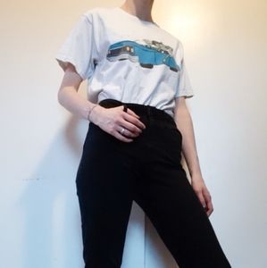 white graphic t-shirt